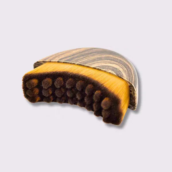 Lymphatic Contour Face Brush Dry Facial Brush Soft Bristles Contoured Lymphatic Massage Tool Home Spa Gentle Exfoliation Brush